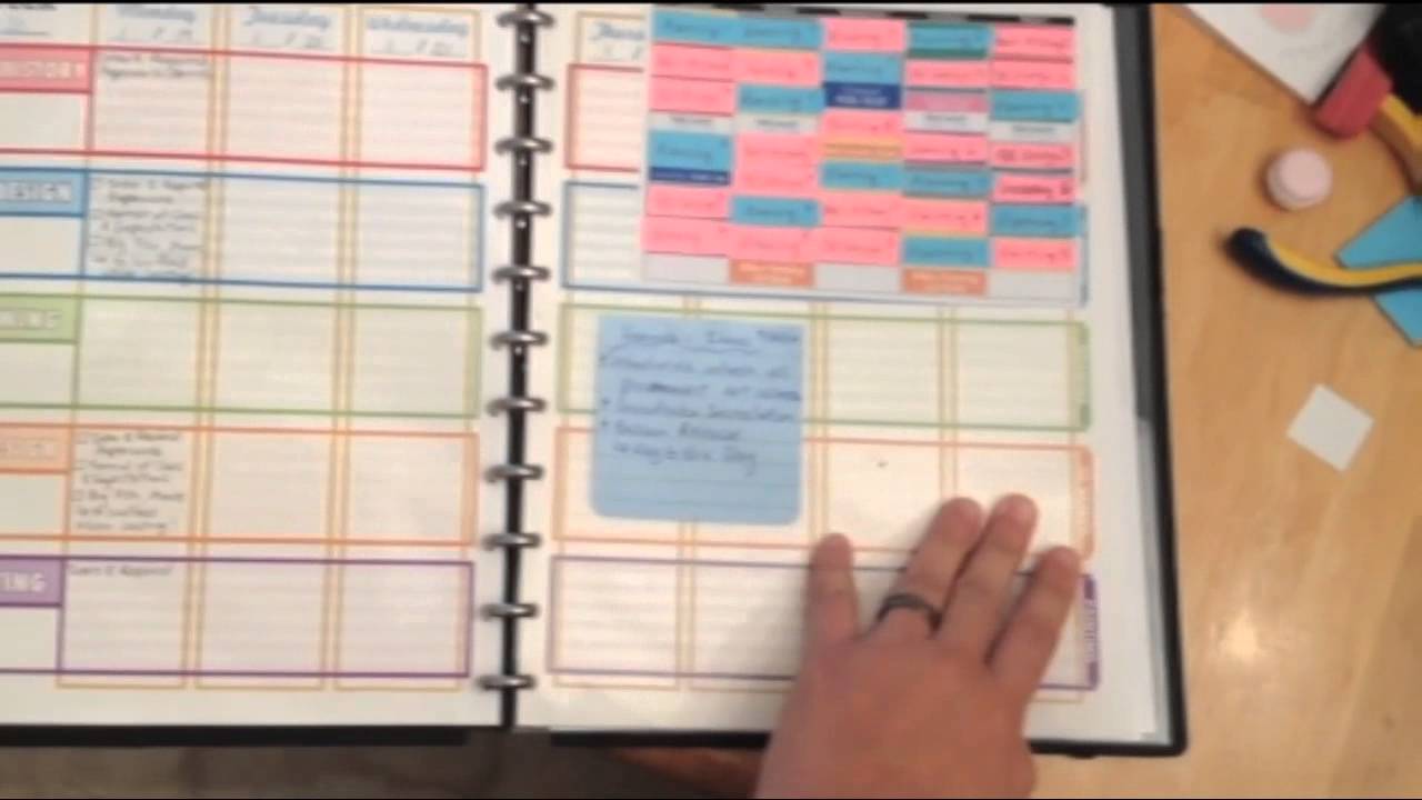 DIY teacher planner