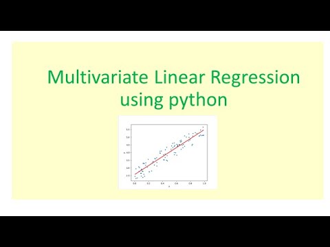 Multivariate Linear Regression using Python - YouTube