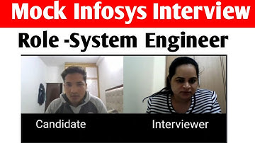 Infosys Mock Interview | Infosys System engineer interview questions | CSE branch mock interview