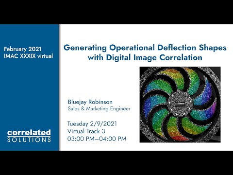 Generating Operational Deflection Shapes with Digital Image Correlation