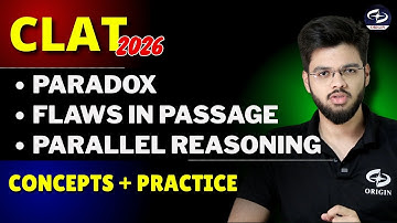 CLAT CR Important Topic | Pradox, Flaw, Parallel Reasoning Questions | Abhyuday Pandey
