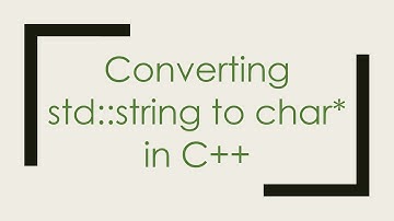 Converting std::string to char* in C++