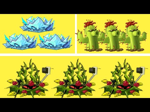 BRAMBLE BUSH vs ICEWEED vs CACTUS – Who Will Win? PvZ2 9.6.1 Official Download I ChopperVN