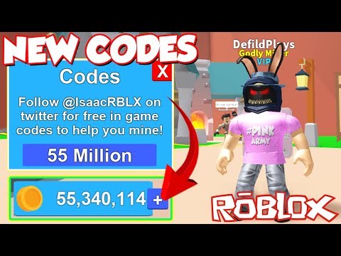 Code All Working Secret Twitter Money Codes In Roblox Mining Simulator Free Items And Money Youtube - bslick on twitter miners roblox miningsimulator just