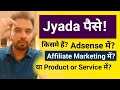 Money Point Of View Which is Best? Adsense VS Affiliate Marketing VS Product/Service | Comparison