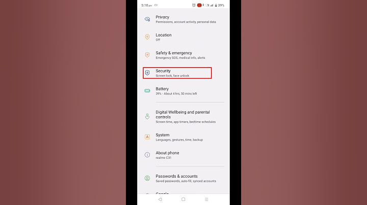 How to set screen lock in realme C 35 #shorts #ytshorts