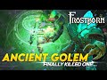 I finally kill the Ancient Golem in Frostborn!