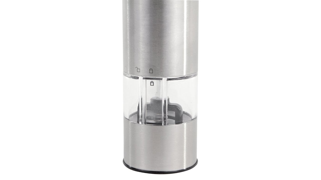 Tower Electric Duo Salt & Pepper Mill Battery Adjustable Ceramic Grinder -  White