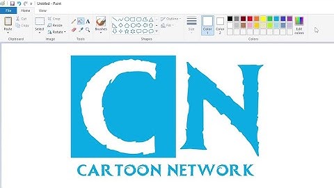 How to draw a Cartoon Network logo in Frozen style using MS Paint | How to draw on your computer