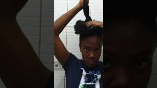 Amazing Natural Hair Style in 1 minute ?   shorts                    naturalhair backtoschool