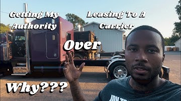 WHY I DECIDED TO GET MY AUTHORITY OVER LEASING TO A CARRIER. TOTAL COST TO START AUTHORITY$$$$