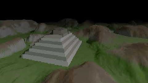 Software rendered voxels on the Comanche level 1 map