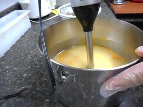 Soap making 081416 using soap scraps in new soap - YouTube