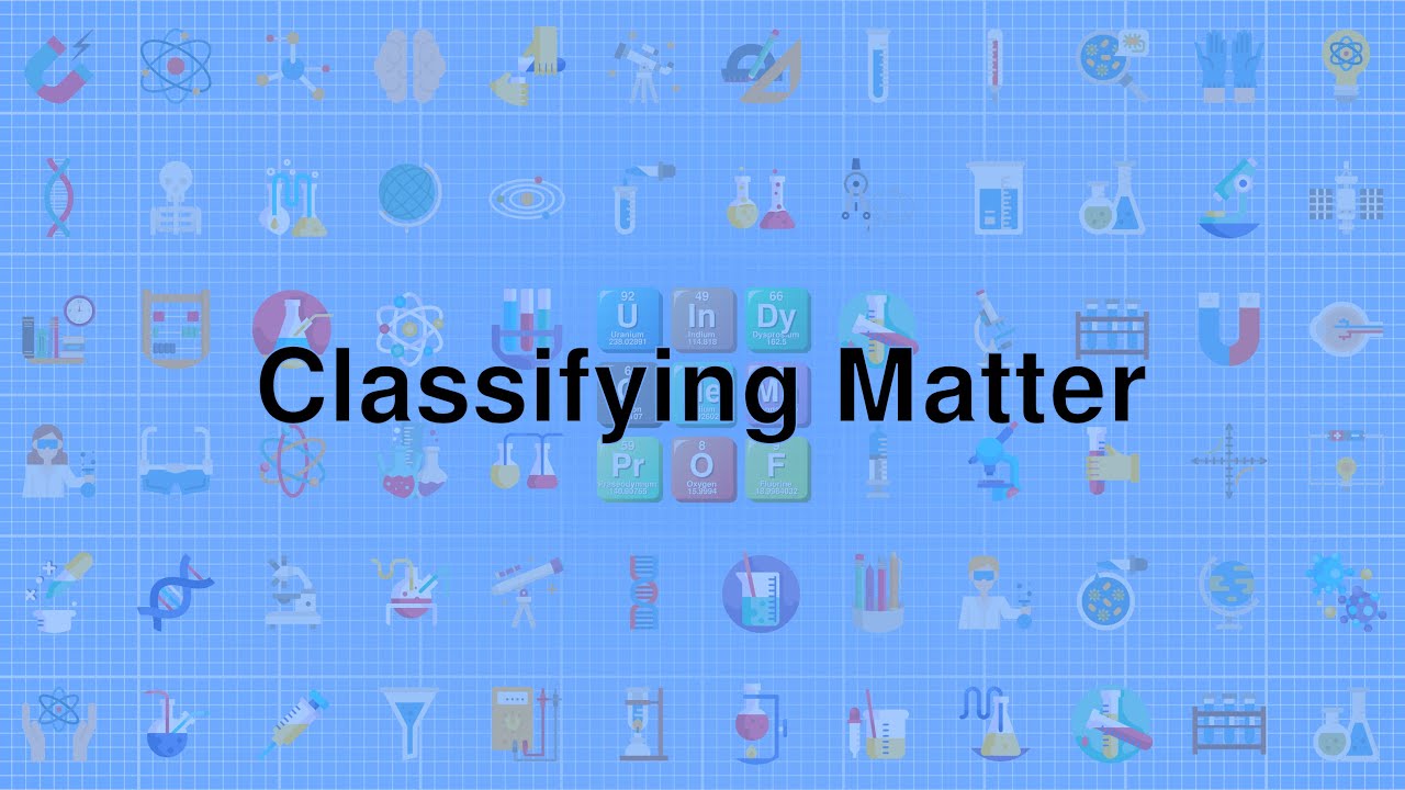 Classifying Matter - YouTube