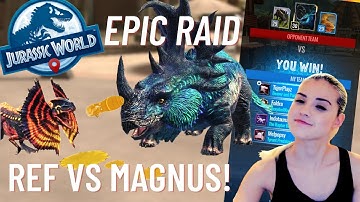 Cera Magnus Versus Refrenantem ft. TheGam1ngTiger! | Jurassic World Alive - JWA