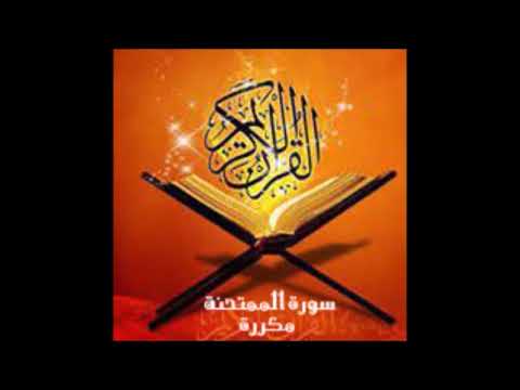 سورة الممتحنة قراءة الشيخ ماهر المعيقلي مكررة  مرة بدون اعلانات