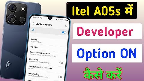 Itel a05s me devloper option on kaise kare/How to enable Developer setting in itel A05s
