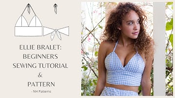 DIY bralette top + FREE PATTERN - make this cute bralette style crop top | sewing tutorial