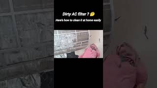 How to clean AC air filter to improve air quality #ACFilterCleaning #CleanAirFilter #HomeCleaning
