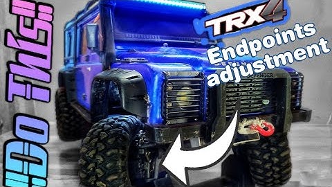 How to set steering servo endpoints on a trx4 - very important setting!