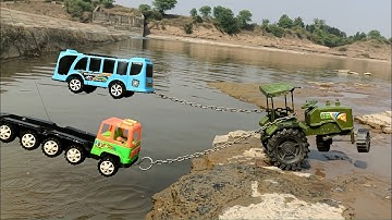 Scania Bus TATA Signa Tipper Swaraj 744 XT Tractor Accident Pulling Out Jcb 3DX @Tractorblogger-r2d 