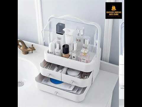 PREMIUM makeup storage with drawer - YouTube