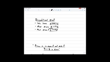 Biconditional and Contrapositive Proofs