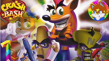 Crash Bash (PS1) - Part 1 (All Trophies, Gems & Crystals)