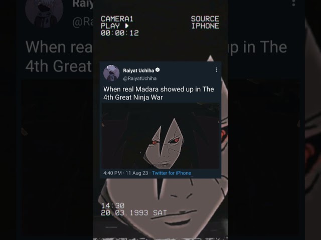 Madara is truly the ghost of the Uchiha #naruto #edit class=