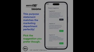 AI Assistant in ArchitectFWD™ Enterprise can now generate your vision, mission, purpose and values