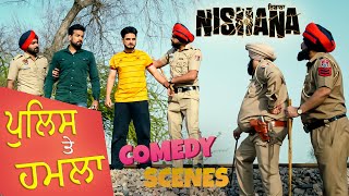 Attack on police Nishana | Kulwinder Billa Tanroj Singh Punjabi Movie Scene | Ohri Productions