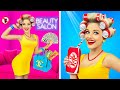 Strange Ways to Sneak Snacks and Sweets into a BEAUTY SALON! Insane Food Hacks and Tricks by RATATA
