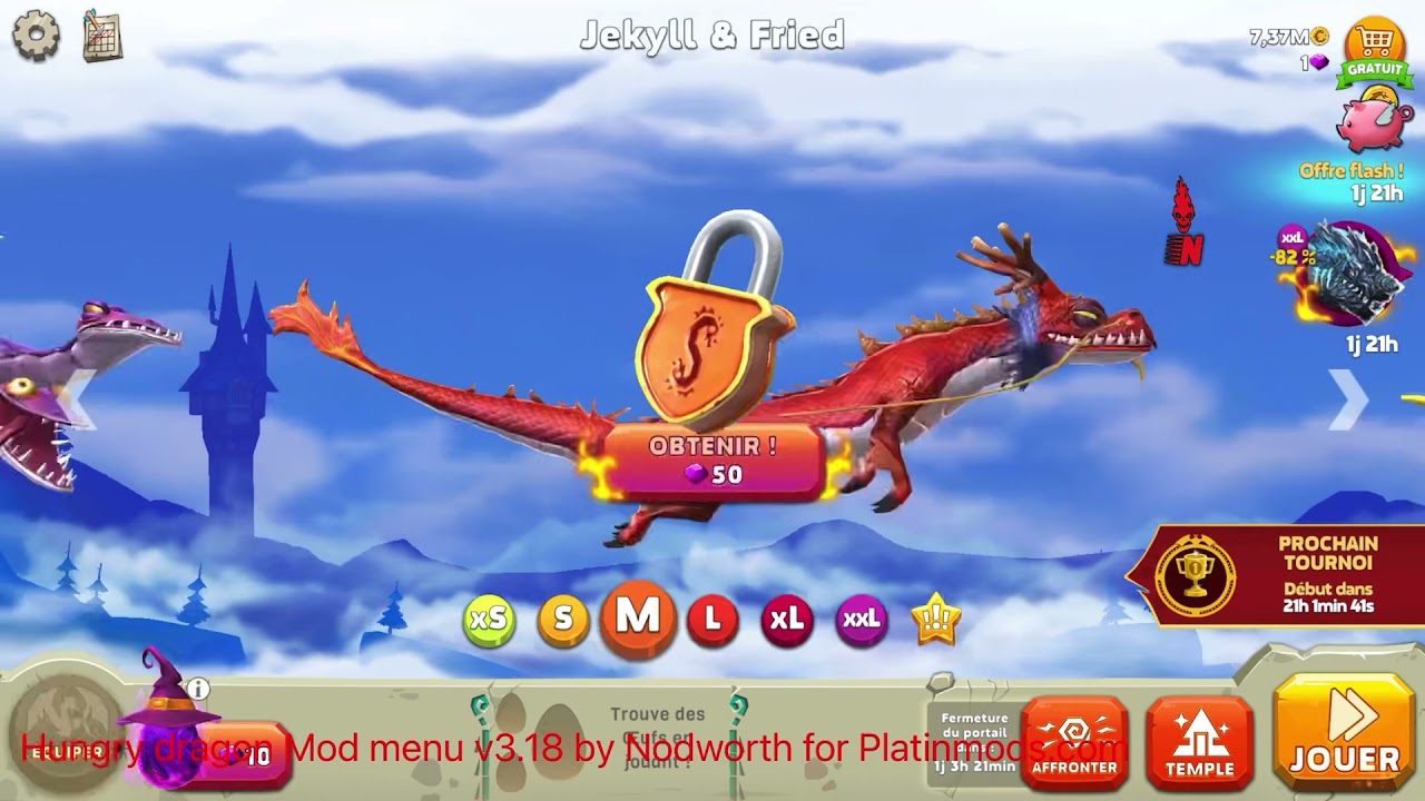 Hungry Dragon MOD APK 5.2 (Menu, Unlimited Money/Unlocked/God mode/Revive)  Download