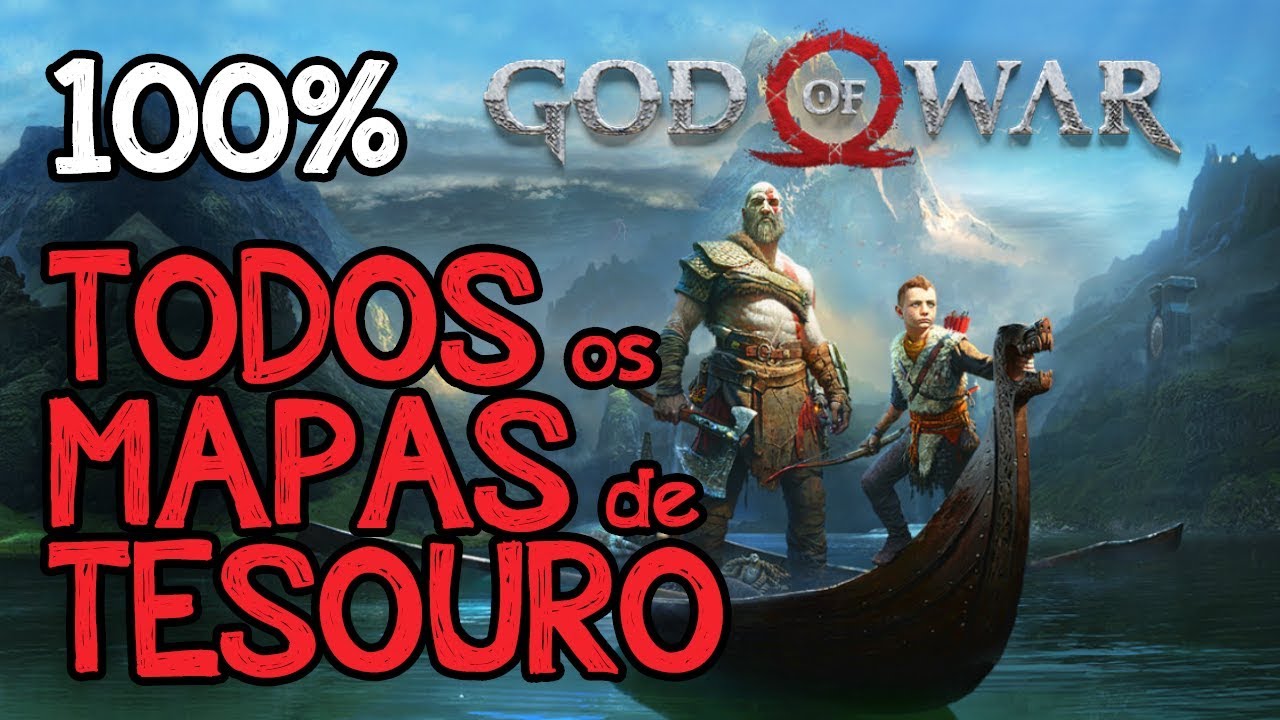God of War - O HISTORIADOR  Localizaçao - Todos os Mapas do Tesouro 