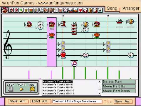 Hartmann's Youkai Girl from Touhou 11 on Mario Paint Composer~~**400 sub special!!**