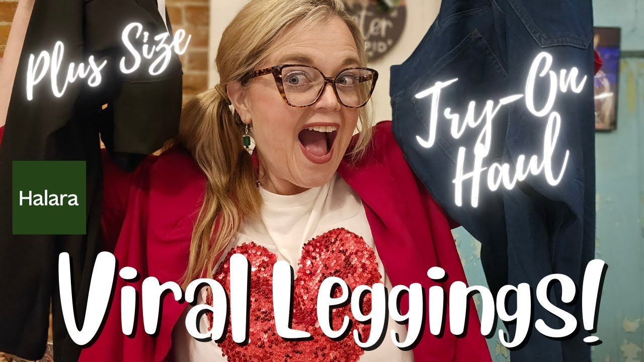 Are These VIRAL Curvy Leggings Worth the Hype? Halara Plus Size Try-On Haul  Review! 