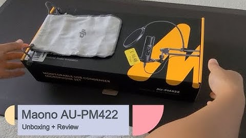 Moano AU-PM422 Microphone unboxing + review - compared w/ cellphone & webcam