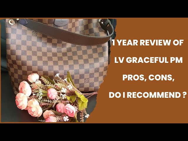 LOUIS VUITTON GRACEFUL MM REVIEW, WHAT FITS INSIDE, & MOD SHOTS 