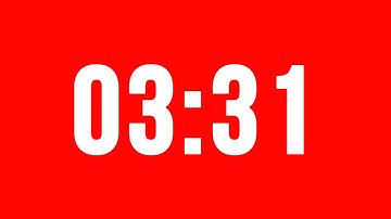 3 Minute 31 Second Timer With Alarm Without Music