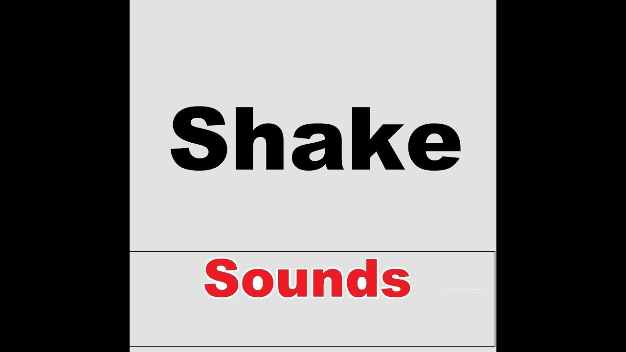 Shaking effect. Sound Shake Red Yellow.