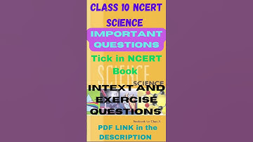 Class 10 SCIENCE NCERT textbook Important Questions  #shorts #ncertscience #class10science
