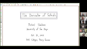 Michael Shulman --- The derivator of setoids.