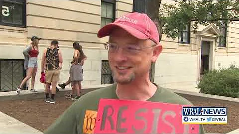 Hundreds gather downtown Raleigh for abortion rights rally