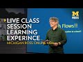 Michigan ross online mba class experience