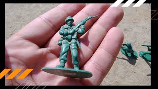 Grey And Green Army Men Collection.