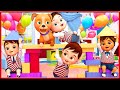 London Bridge Song + Old MacDonald Dance | Dance Party +More Banana Cartoon 3D Nursery Rhymes Baby