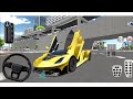Car draving golden supper car 🚗 purple 🟣 car 🚨3D Driving Class 2026 Android #cargames #2026 #kids