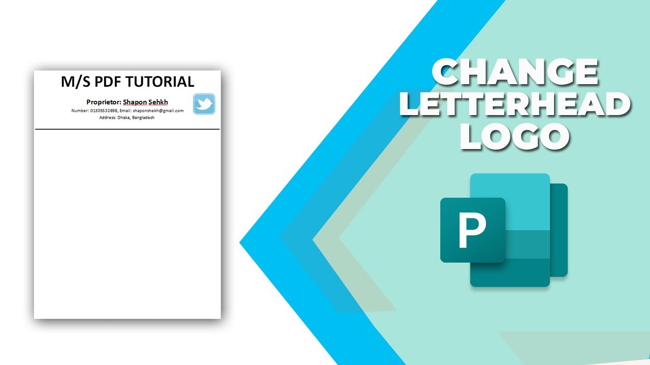 How To Change The Letterhead Logo In Publisher YouTube How to change the letterhead logo in publisher youtube