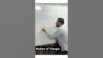 Median of Triangle class 8th maths | Centroid of triangle| #shorts #class8