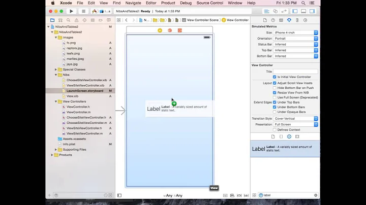 Learn iOS Objective-C Module9 - Part 1 -Nibs Files And Tables 2